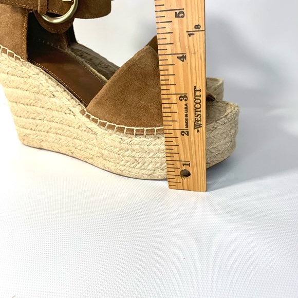 Marc Fisher Tan Wedge Sandals - Picture 9 of 11
